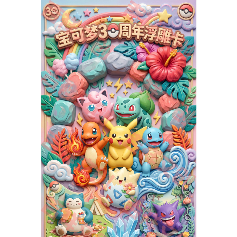 8.15 Pokemon Big Fish Studio<JiXiang>Textured Metal Card