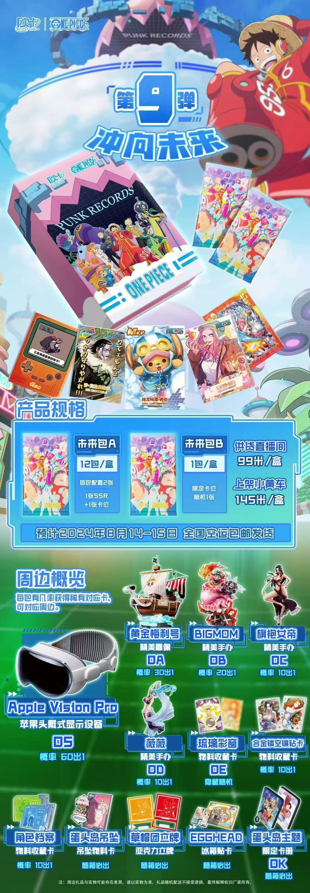 ONE PIECE LUCKY CARD Studio<Rush to the future>VOL9.0 Collectible Trading Cards