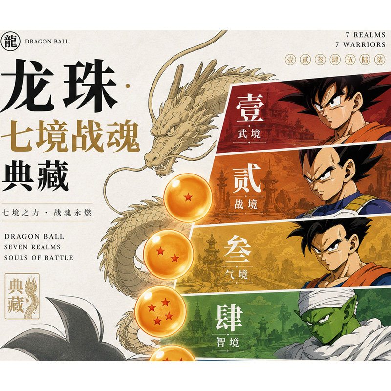 Dragon Ball FuKaYingHua Studio<QIJINGZHANHUN>Card Brick Blind Pack