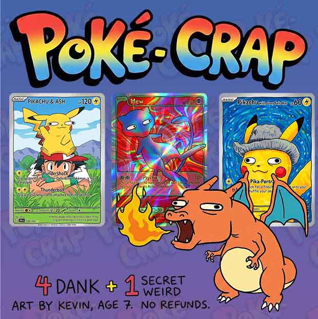 Pokemon ShuLan Studio<POKE CRAP>VOL2.0 Ugly Packs Collection Pack