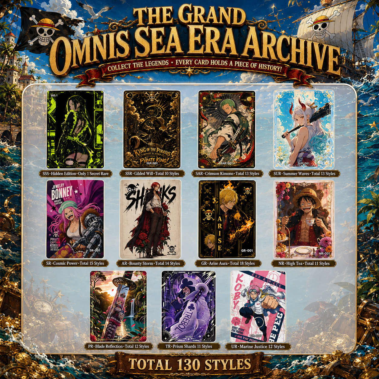 ONE PIECE Brand-new Fully-English Collectible Cards